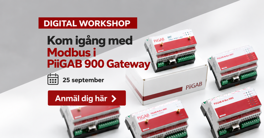 Digital workshop - Kom igång med Modbus i PiiGAB 900 Gateway